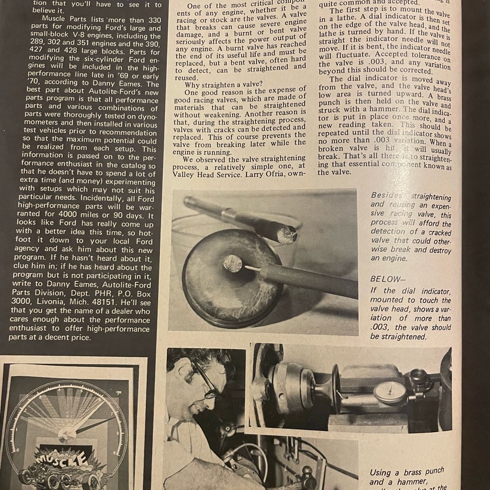 Vintage Popular Hot Rodding 1969 Magazine Fair Condition - Picture 6 of 9